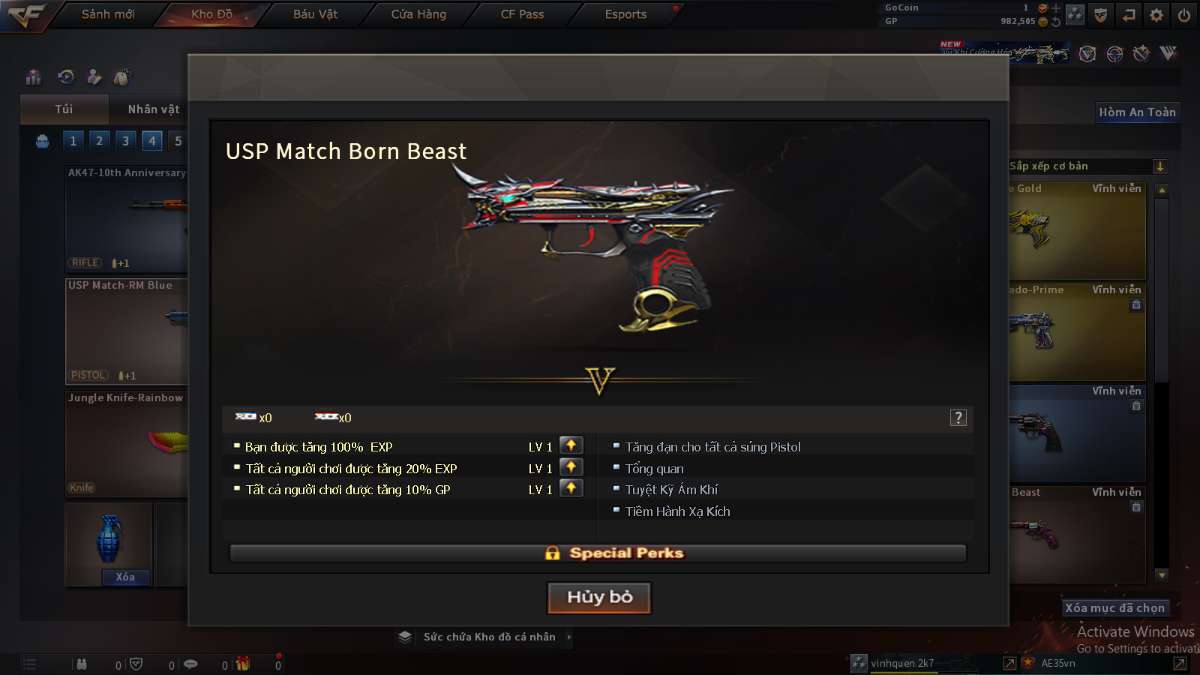 shop acc cf uy tin gia re